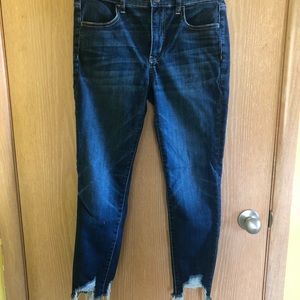american eagle high rise jegging crop